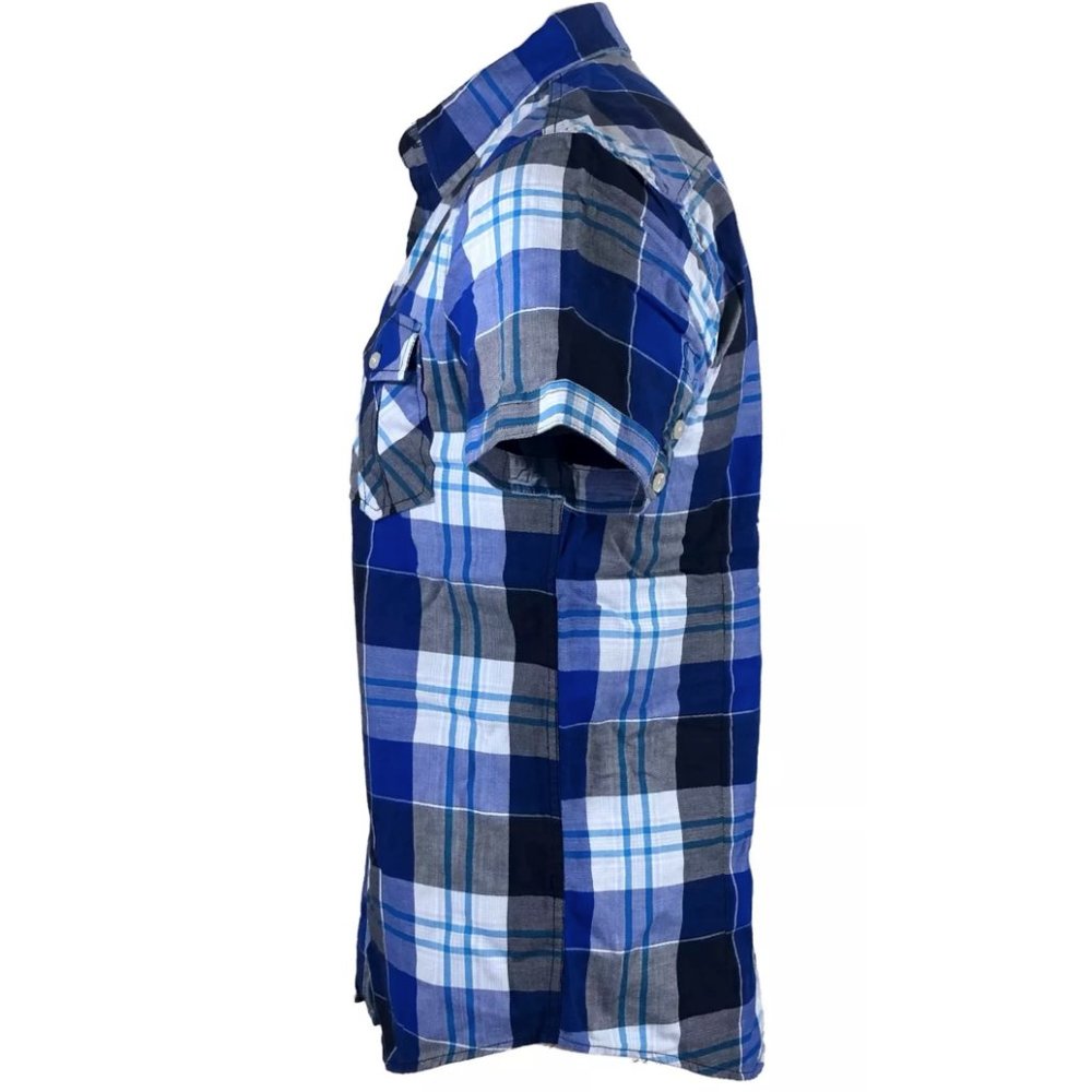 RAW STATE AFFLICTION Men's Button Down Shirt Short - Picture 4 of 10